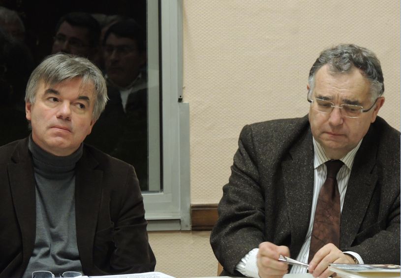 Alain Houpert (Maire de Salives, S&eacute;nateur de la C&ocirc;te-d&rsquo;Or) et Bruno Bethenod (Maire d&rsquo;Arceau, Pr&eacute;sident de l&rsquo;Association des Maires Ruraux de C&ocirc;te-d&rsquo;Or)
