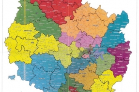 La nouvelle carte électorale des cantons.