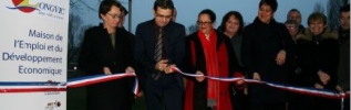 Inauguration de la Maison de l'emploi et du Développement économique de Longvic