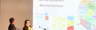 Catherine Louis et Charles Barrière, Conseillers Départementaux du Canton d'Is-sur-Tille présentent leurs voeux