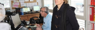 Christiane BARRET, préfète de la région Bourgogne Franche-Comté, préfète de la Côte-d'Or en visite à la région de gendarmerie.