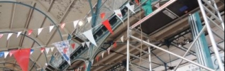Les halles de Dijon s'habillent pour accueillir le Brunch des Halles