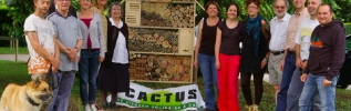 Un hôtel à insectes et un bac à culture installés par l'association CACTUS à Chagny