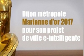 Dijon reçoit une Marianne d'or de la ville e-intelligente