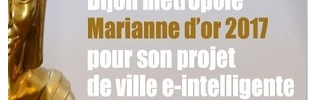 Dijon reçoit une Marianne d'or de la ville e-intelligente