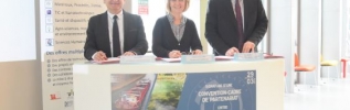 Signature d'une convention-cadre de partenariat entre l'université de Bourgogne, la SATT Grand-Est et VNF