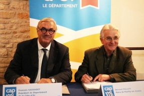 Signature du contrat « Cap 100 % Côte-d'Or » avec la Commune de Pouilly-en-Auxois