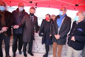 Pose de la 1ère pierre de la Cité des Vins et des Climats de Bourgogne à Beaune