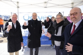 Inauguration du raccordement de sécurisation de l'alimentation en eau des communes de Corcelles-les-Monts et de Flavignerot