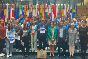 Conseil Départemental des Jeunes : rencontre avec Arnaud Danjean,  député européen, au Parlement européen à Strasbourg
