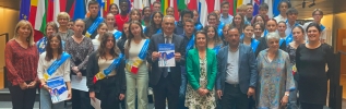 Conseil Départemental des Jeunes : rencontre avec Arnaud Danjean,  député européen, au Parlement européen à Strasbourg