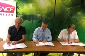 Sncf réseau signe un partenariat avec la Fédération de pêche de Côte-d'Or et la Chambre départementale d'agriculture de Côte-d'Or en faveur de la régularité et de la sécurité des trains