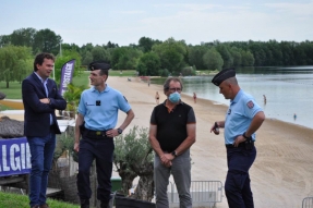 Inauguration du poste à cheval sur la base de loisirs d'Arc-sur-Tille