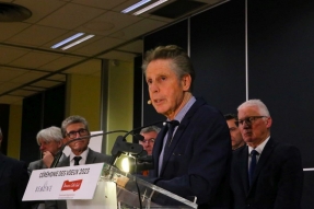 Alain Suguenot, Maire de Beaune, Président de l'agglomération présente ses voeux pour 2023