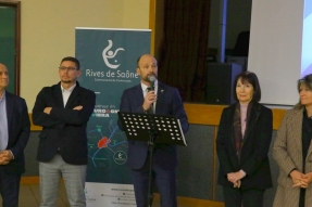 Premiers voeux en "présentiel" pour Sébastien Delacour, Président de la com com Rives de Saône