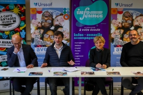 Info Jeunes Bourgogne-Franche-Comté, l'Urssaf Bourgogne et l'Urssaf Franche-Comté signent une convention de partenariat