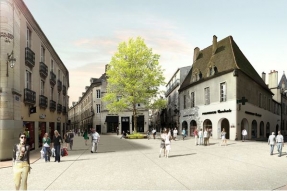 Dijon présente son projet d'aménagement urbain, places Jean Macé et des Cordeliers, rues Charrue et Piron.