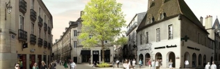 Dijon présente son projet d'aménagement urbain, places Jean Macé et des Cordeliers, rues Charrue et Piron.
