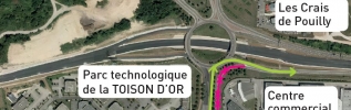 Travaux de création d'un échangeur Ecopôle Valmy-Zénith