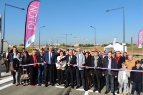 Dijon VaLmy Zénith : Samedi 3 octobre, le nouvel échangeur a été ouvert à la circulation.
