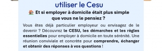 Devenir particulier employeur et utiliser le Cesu : Et si employer � domicile �tait plus simple que vous ne le pensiez ?