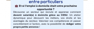 Devenir salari� � domicile entre particuliers