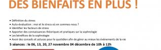 Atelier Du stress en moins des bienfaits en plus 