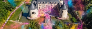 Color run au ch�teau de Bussy-Rabutin