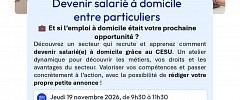 Devenir salarié à domicile entre particuliers