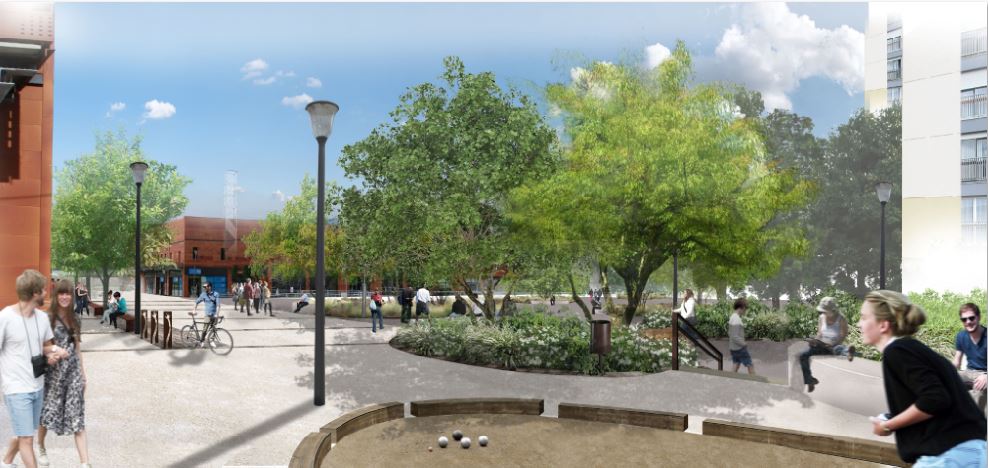 M. le maire est revenu sur la m&eacute;tamorphose du quartier Fontaine d&rsquo;Ouche engag&eacute;e