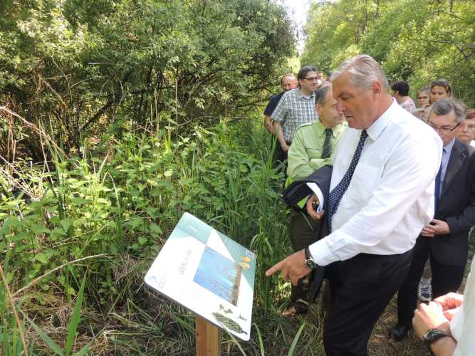 Fran&ccedil;ois Sauvadet : Mirebeau-sur-B&egrave;ze inaugure le Marais de la Rosi&egrave;re, Espace Naturel Sensible de C&ocirc;te-d'Or,