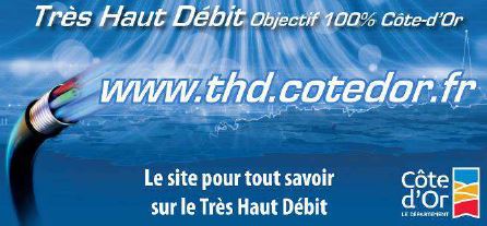 Tr&egrave;s haut d&eacute;bit &agrave; la campagne. Conseil D&eacute;partemental de la C&ocirc;te-d'Or.