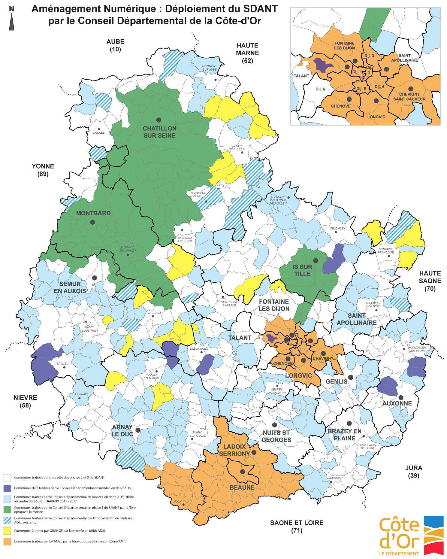 Tr&egrave;s haut d&eacute;bit &agrave; la campagne. Conseil D&eacute;partemental de la C&ocirc;te-d'Or.