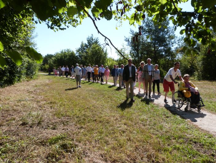 Le GIP du futur Parc national, la commune de Leuglay et GMF, inaugurent la promenade de Fraiche Fontaine. 