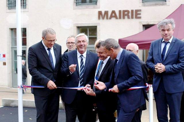 INAUGURATION ALISE STE REINE 2016 MARIE QUIQUEMELLE POUR ECHO DES COMMUNES