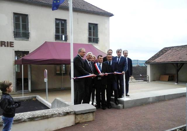 INAUGURATION ALISE STE REINE 2016 MARIE QUIQUEMELLE POUR ECHO DES COMMUNES