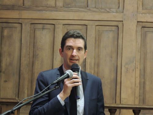 Claude Chave, maire d'Arnay-le-Duc, et J&eacute;r&ocirc;me Soupart, pr&eacute;sident de la Communaut&eacute; de Communes du Pays d'Arnay,