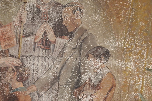 la fresque de l'&eacute;glise Saint-Urse