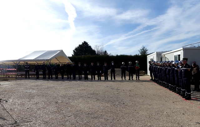 vitteaux premi&egrave;re pierre pompiers 2017 marie quiquemelle echo des communes