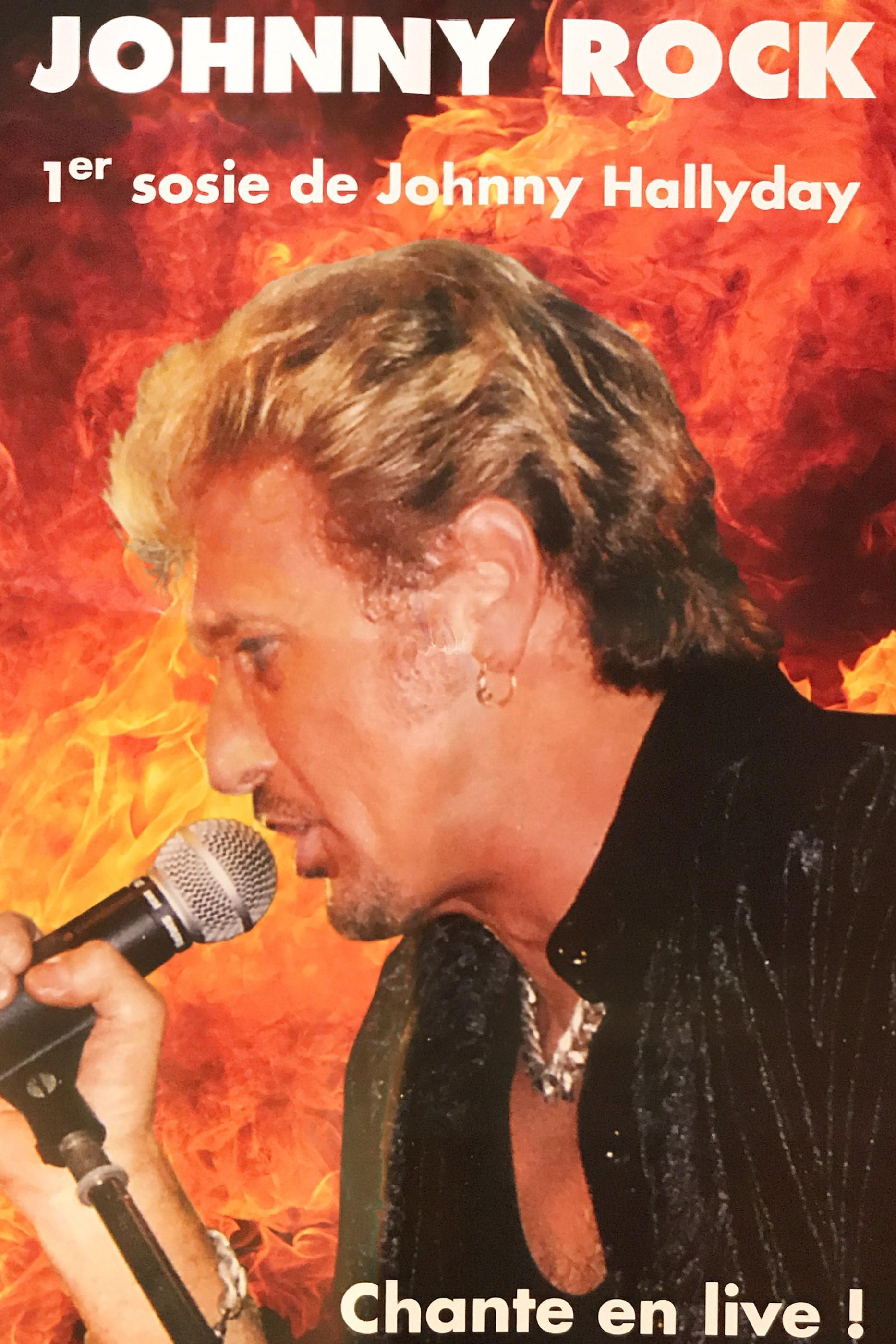 Johnny Rock, 1er sosie de Johnny Halliday, et son orchestre