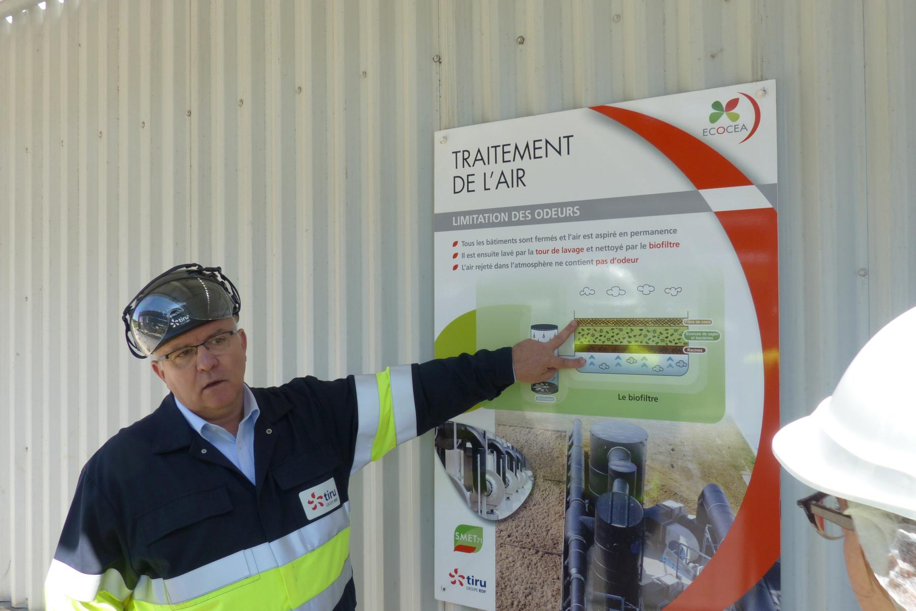 Chagny (71), usine de tri-m&eacute;thanisation-compostage, mise en &oelig;uvre par les collectivit&eacute;s locales (Smet 71), construite et exploit&eacute;e par Tiru (filiale d&rsquo;EDF) 
