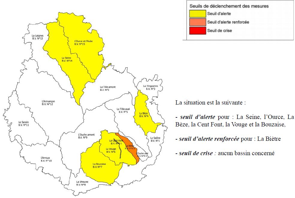 La s&eacute;cheresse arrive en C&ocirc;te-d&rsquo;Or