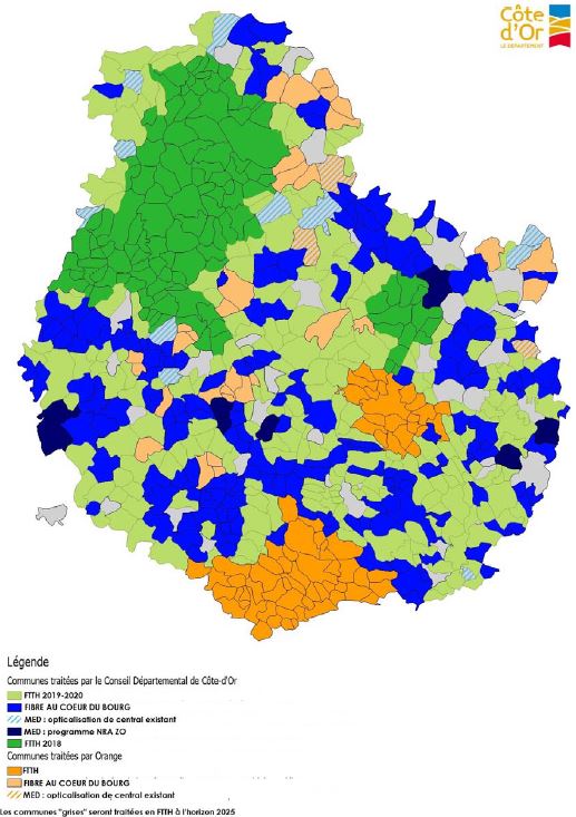 Conseil d&eacute;partemental de la C&ocirc;te-d'Or Le Sch&eacute;ma Directeur d&rsquo;Am&eacute;nagement Num&eacute;rique du Territoire (SDANT) 