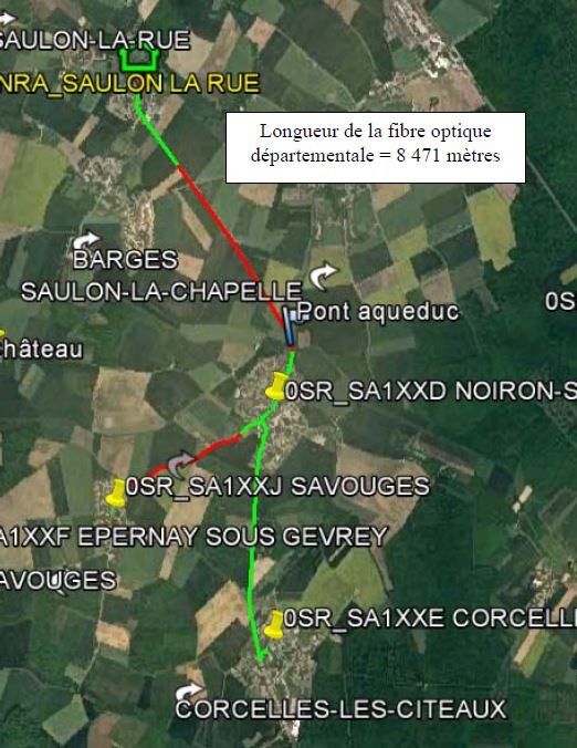 Saulon-la-Rue Corcelles-l&egrave;s-C&icirc;teaux, Noiron-sous-Gevrey et Savouges Central t&eacute;l&eacute;phonique ADSL existant de Saulon-la-Rue Saulon-la-Rue Corcelles-l&egrave;s-C&icirc;teaux, Noiron-sous-Gevrey etSavouges