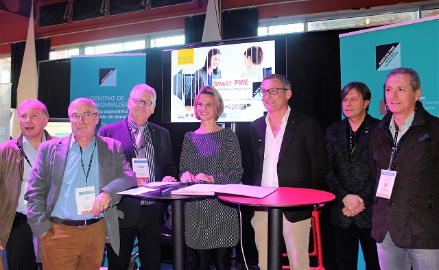 Signature de la conventionAGEFOS PME