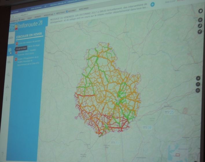 La viabilit&eacute; hivernale sur les routes d&eacute;partementales de C&ocirc;te-d'Or