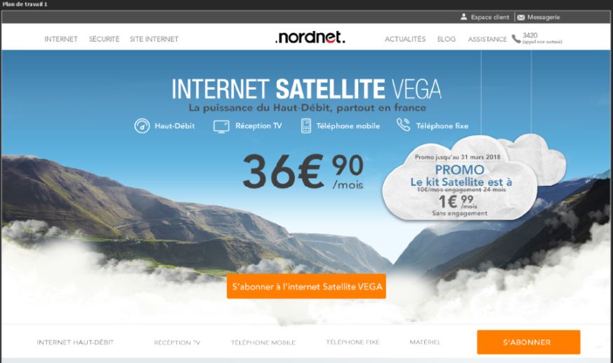 nordnet, l'Internet par Satellite