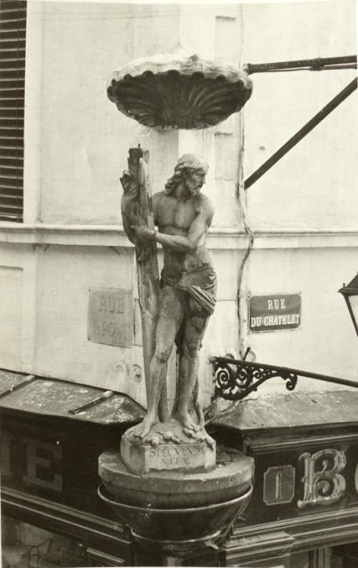 Statue de la maison 1 rue du Ch&acirc;telet Chalon-sur-Sa&ocirc;ne