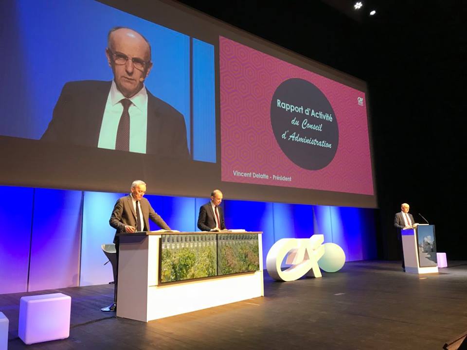 Vincent DELATTE, Pr&eacute;sident et Jacques KERMARREC, Directeur G&eacute;n&eacute;ral de la Caisse r&eacute;gionale de Champagne-Bourgogne