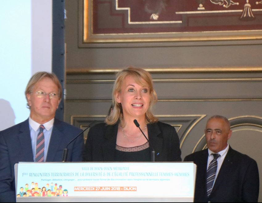 Nathalie Koendrs Dijon et Dijon m&eacute;tropole ont organis&eacute; les premi&egrave;res rencontres territoriales de la Diversit&eacute; et de l&rsquo;&Eacute;galit&eacute; professionnelle Femmes-Hommes